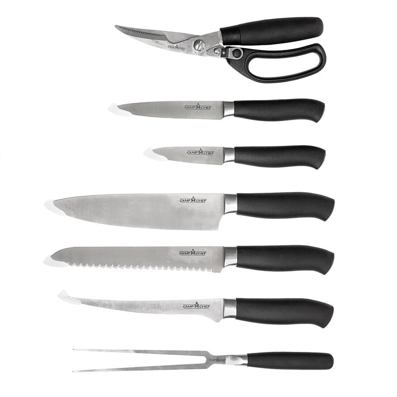 Camp Chef 9 Piece Professional Knife Set,Black - Image 1